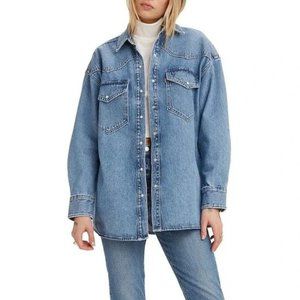 Levis Western Shirt Jacket Dylan Denim Oversized Heavy Jean XL